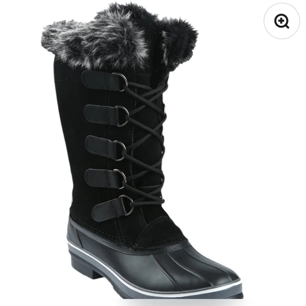 Northside Katsura Waterproof Fur-Lined Winter Boots Black Size 7